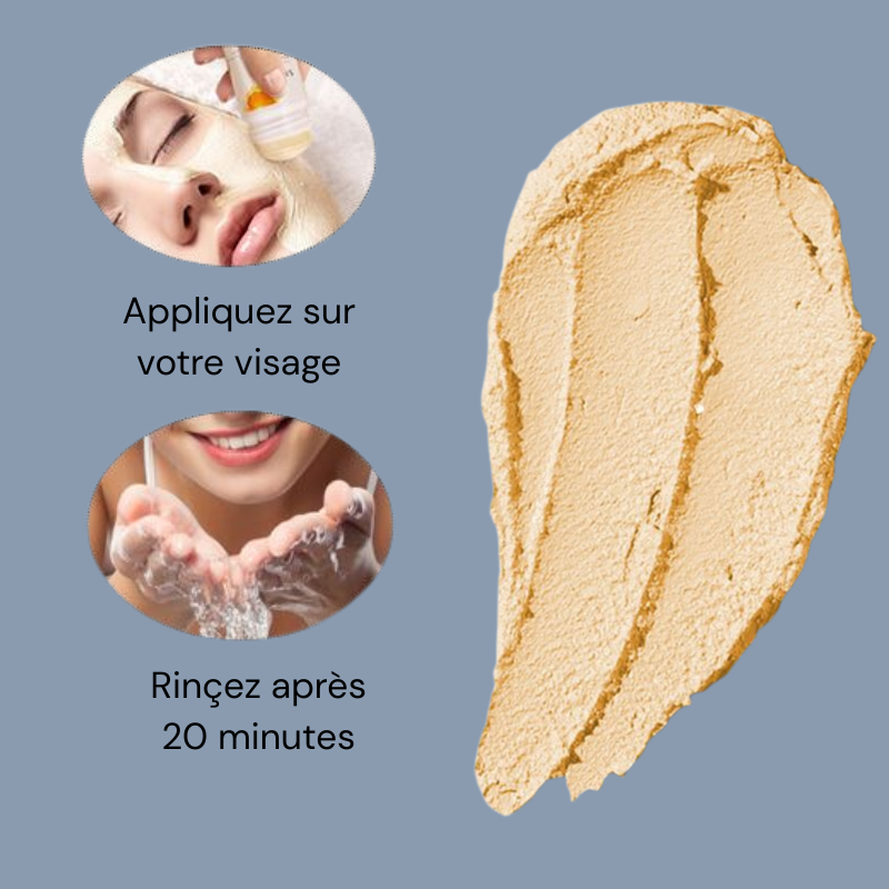 Masque d’argile enrichi en vitamine C
