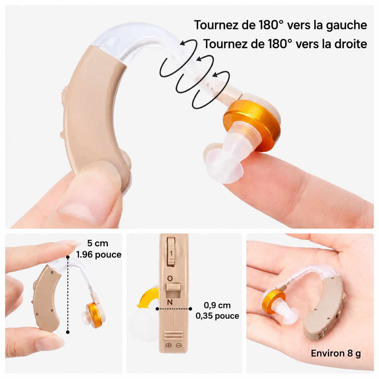Dispositif auditif médical pour la surdité