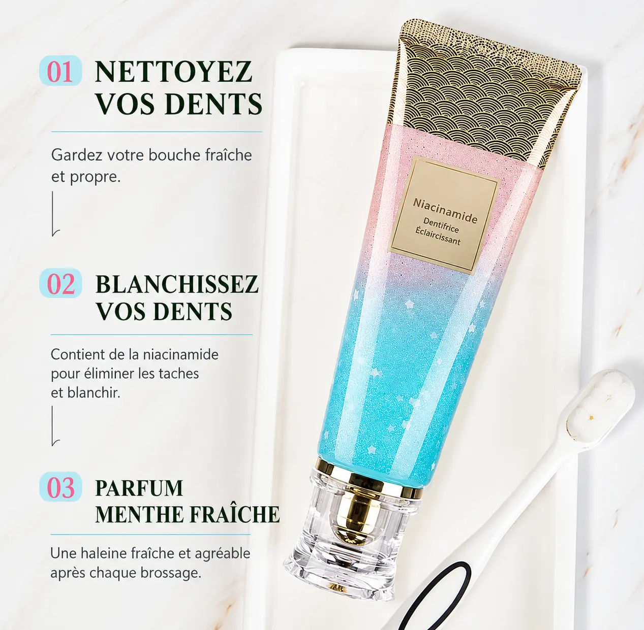 Dentifrice Niacinamide